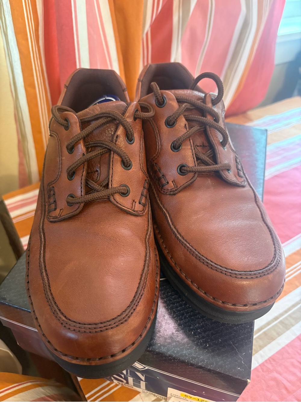 Nunn Bush Men's Brown Leather Shoes